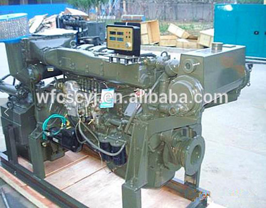 250hp weichai sery marine diesel engine with gear box 6126ZLC weifang supplier